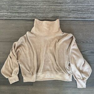 Women's Tan Turtleneck Sweater
